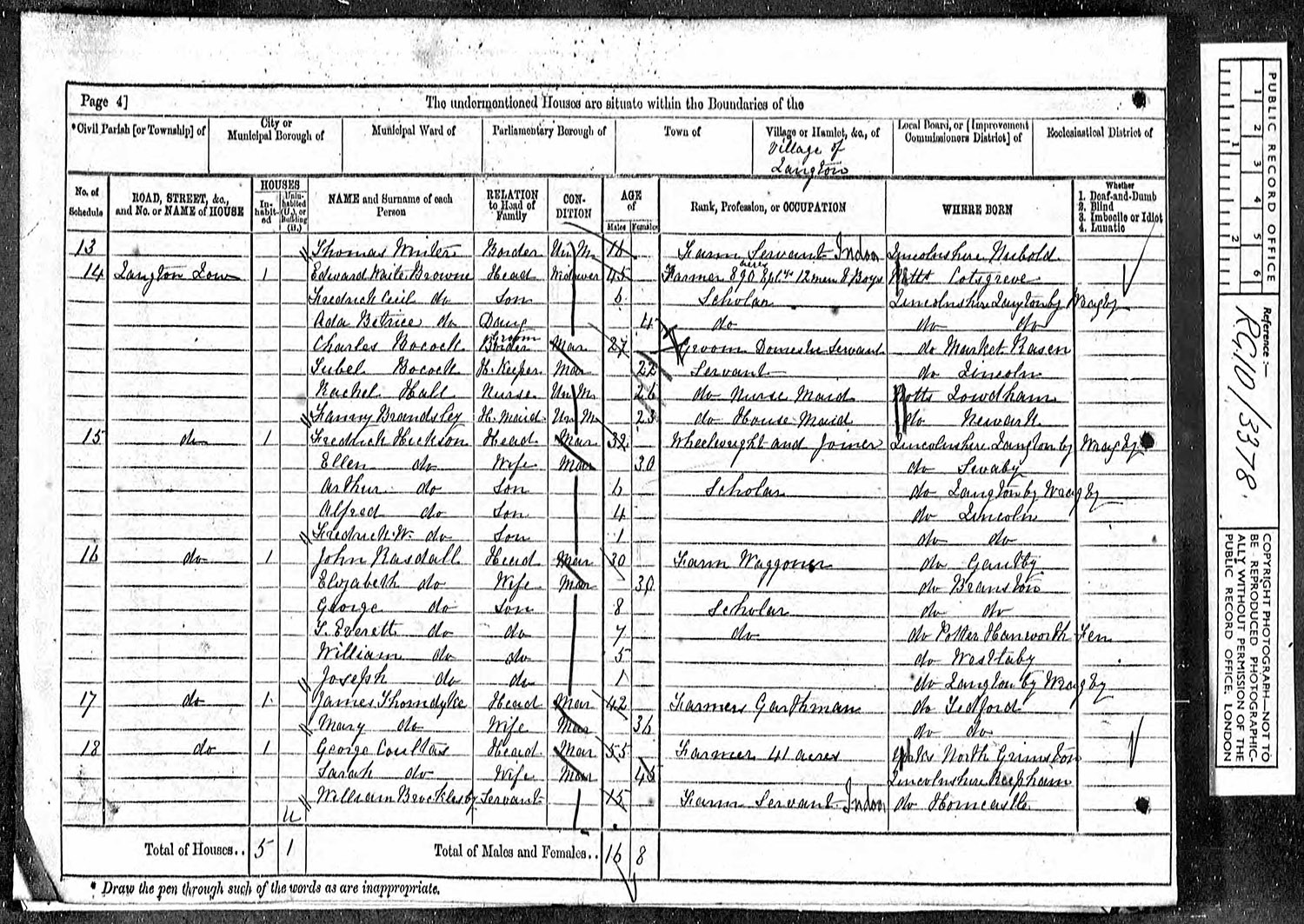 FC BROWNE
1871 census