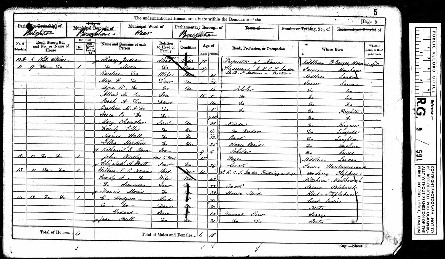 Caroline Mercy Alice MOON
1861 census