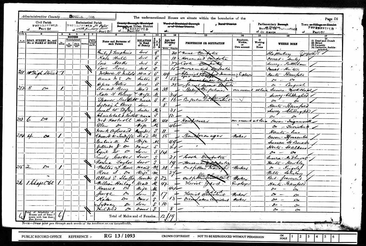 William BAILEY
1901 census
