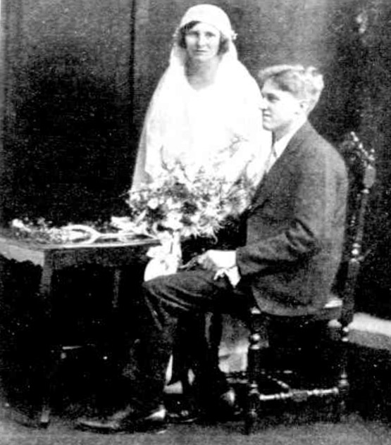 Mr. W. A. Merrylees, M.A., and his Bride (Miss Annie O'Hara)
(Image Table Talk, 10 Jul 1924)