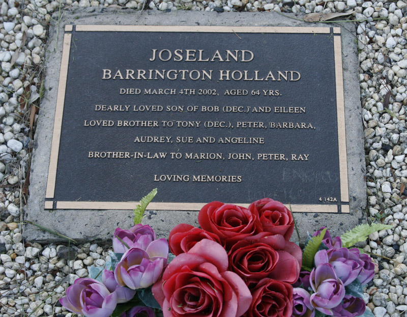 Berwick Cemetery
Barrington Holland JOSELAND