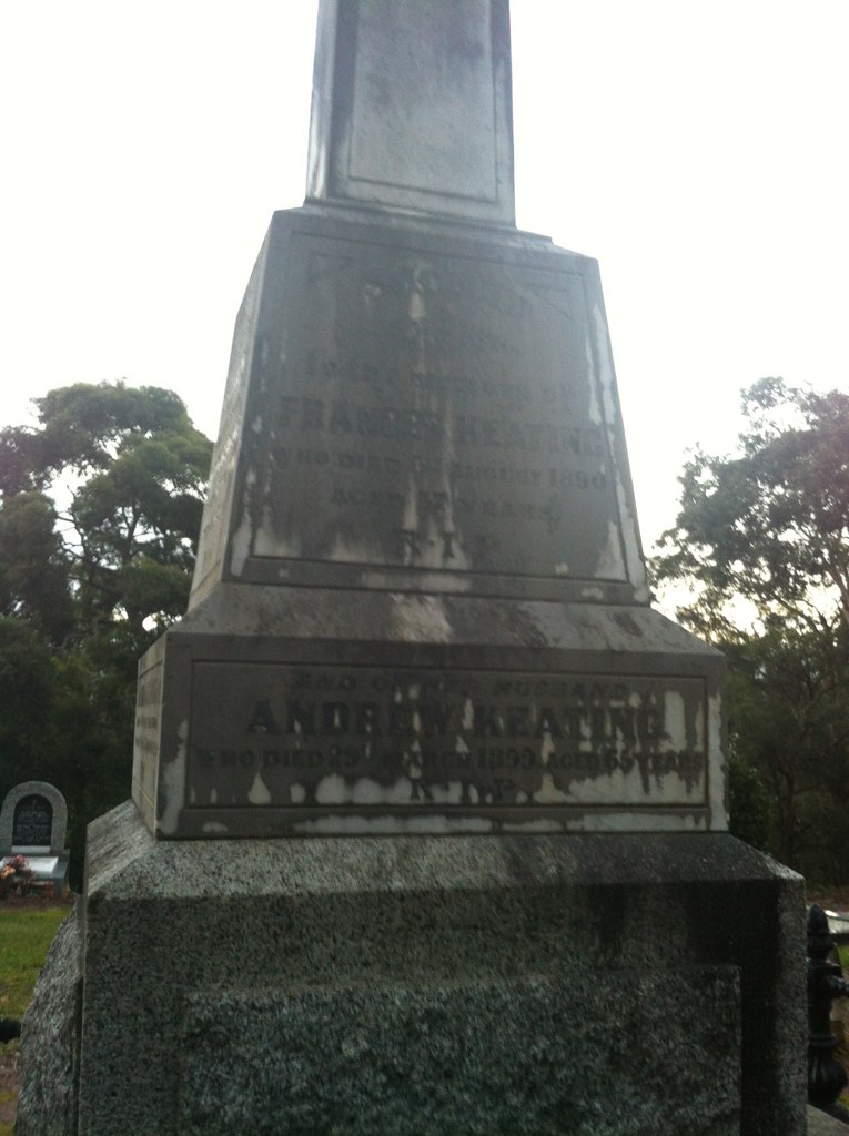 Berwick Cemetery
KEATING family