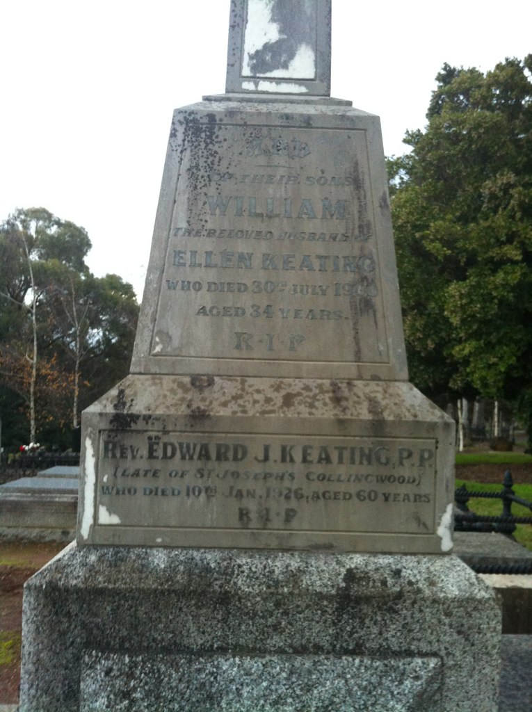 Berwick Cemetery
KEATING family