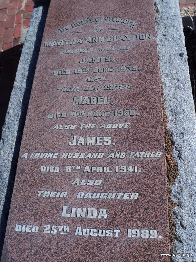 Cheltenham Cemetery
CLAYDON