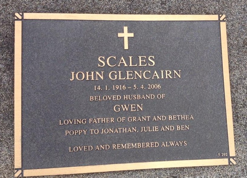 Grave of John SCALES
Cheltenham Cemetery
(Image Ancestry)