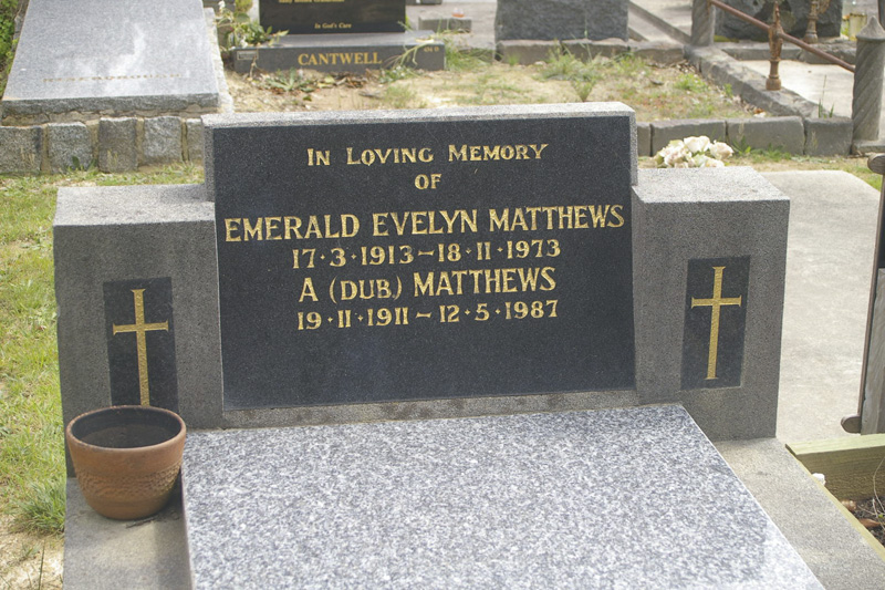 Emerald Cemetery
Armstrong & Emmie MATTHEWS