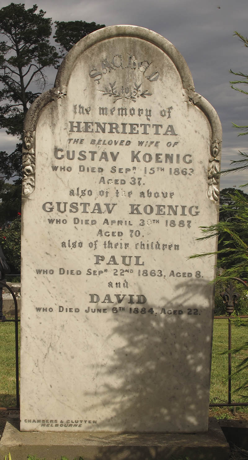 Harkaway Cemetery
KOENIG family