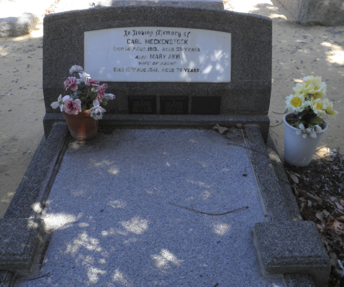 Karrakatta Cemetery
MECKENSTOCK family