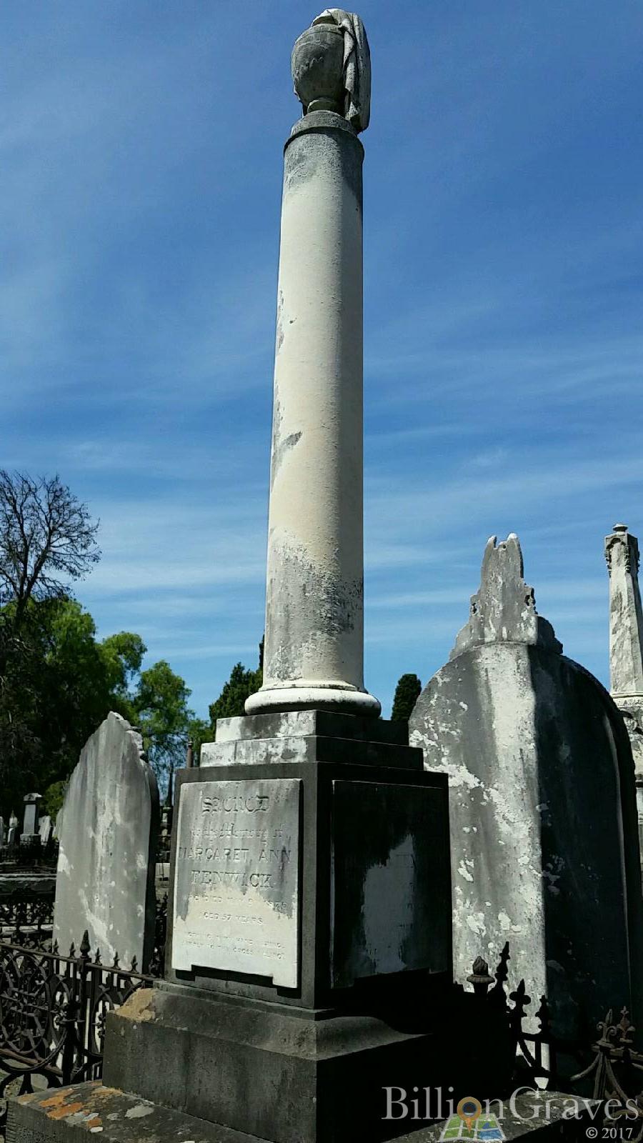 Melbourne Cemetery
FENWICK Family
(from BillionGraves)