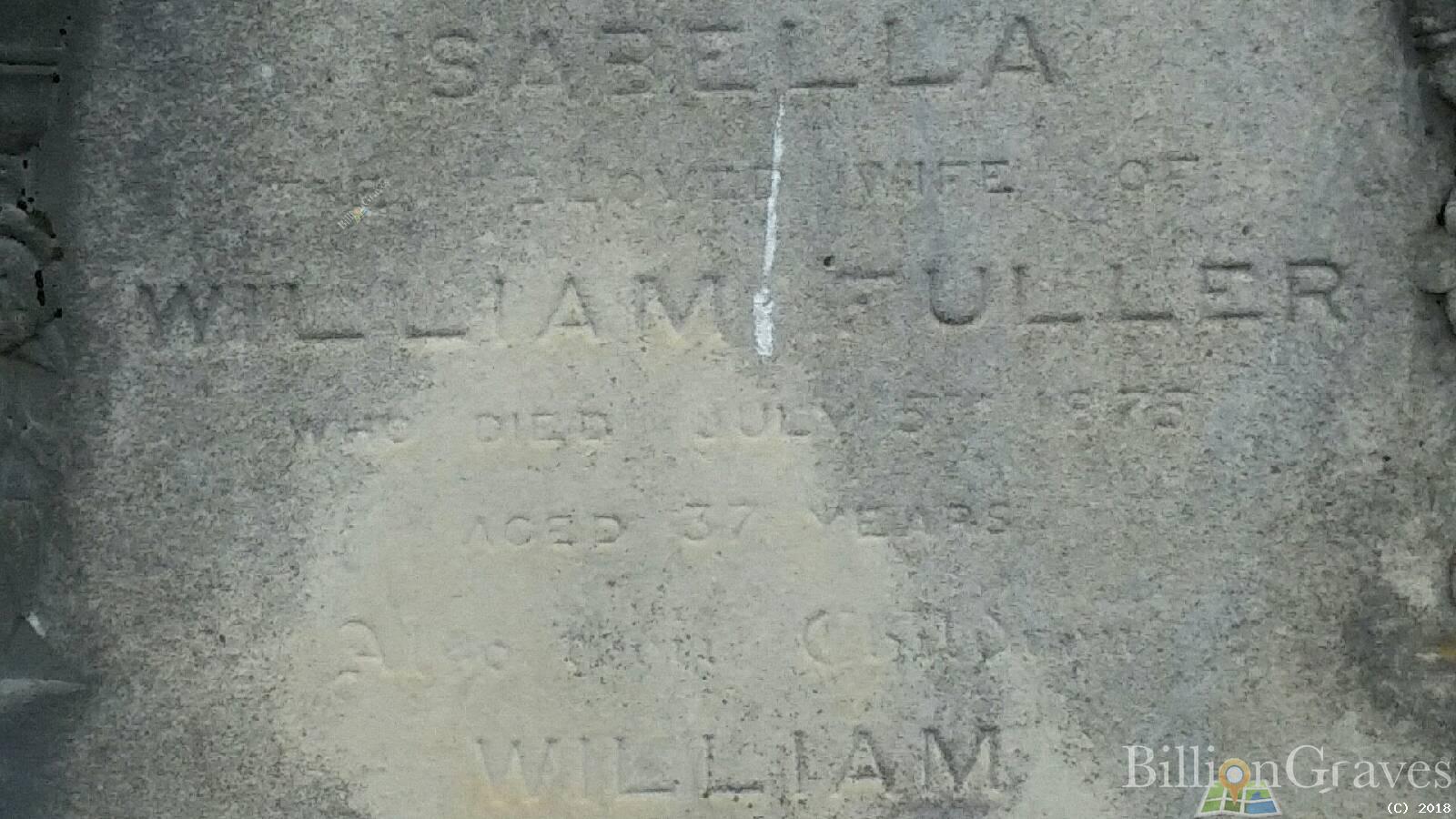 Melbourne Cemetery
FULLER family
(Billion Graves)