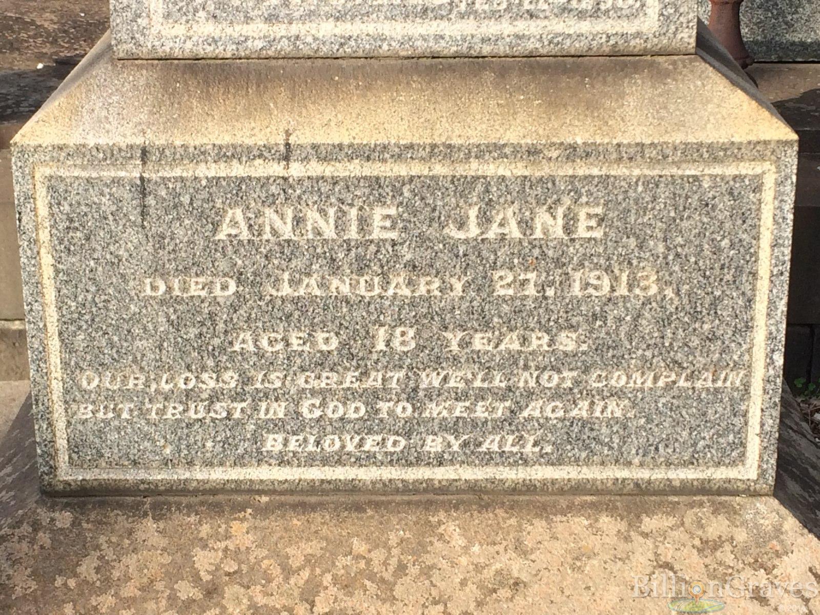Melbourne Cemetery
PAYNE family
(Billion Graves)