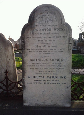 St Kilda Cemetery
Carl & Mathilde WOESS